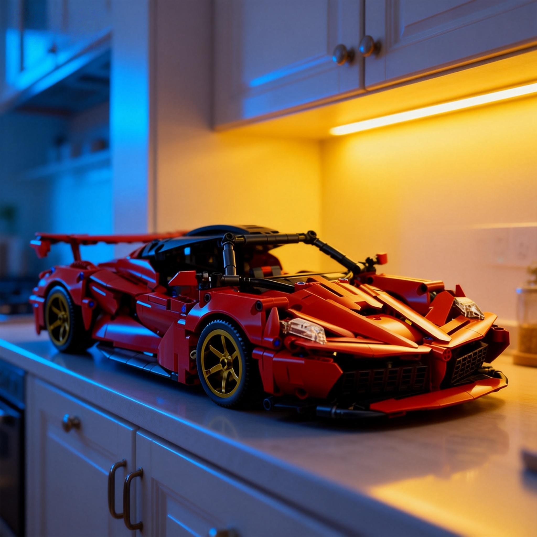 1000+pcs MOC Technical Compati - مراجعة Model Kit Ferrari وسعره