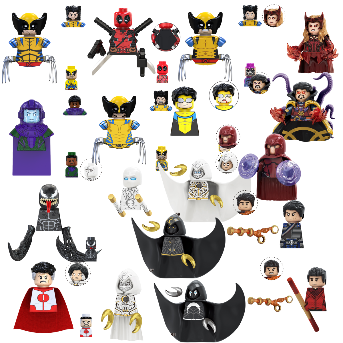 Blind Box Mini Building Blocks - مراجعة Model Kit Deadpool وسعره