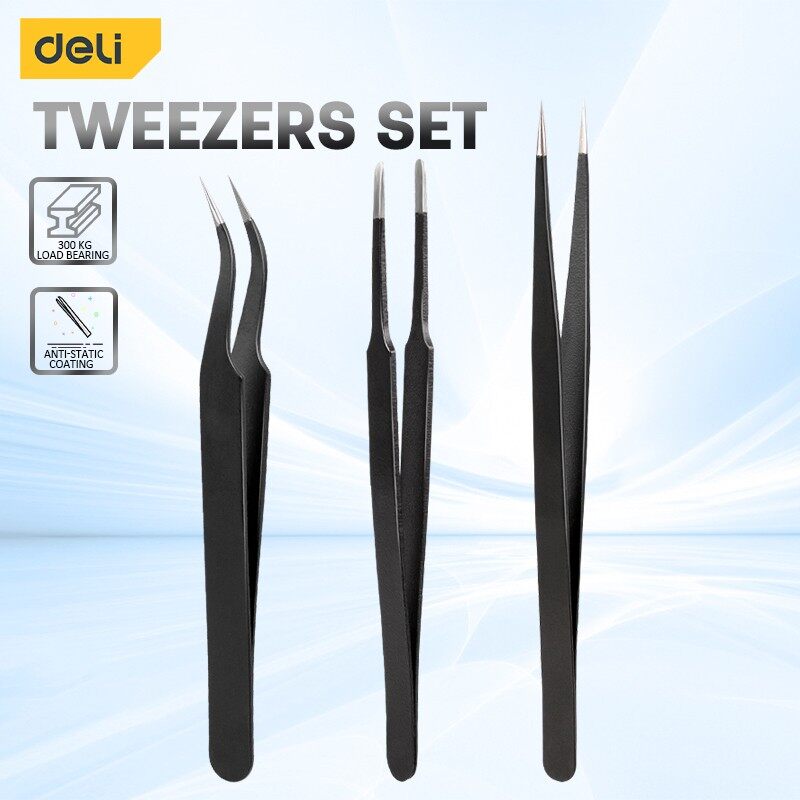 Deli 3PCS Tweezers Set Upgrade - مراجعة Model Kit Hobby وسعره