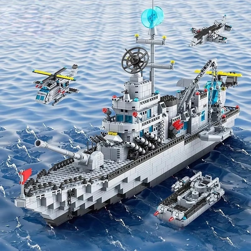 Large size 1560PCS Navy war sh - مراجعة Model Kit Battleship وسعره